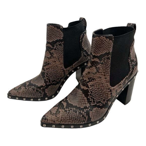 Charles By Charles David Snake Print Ankle Boots - Picture 3 of 14